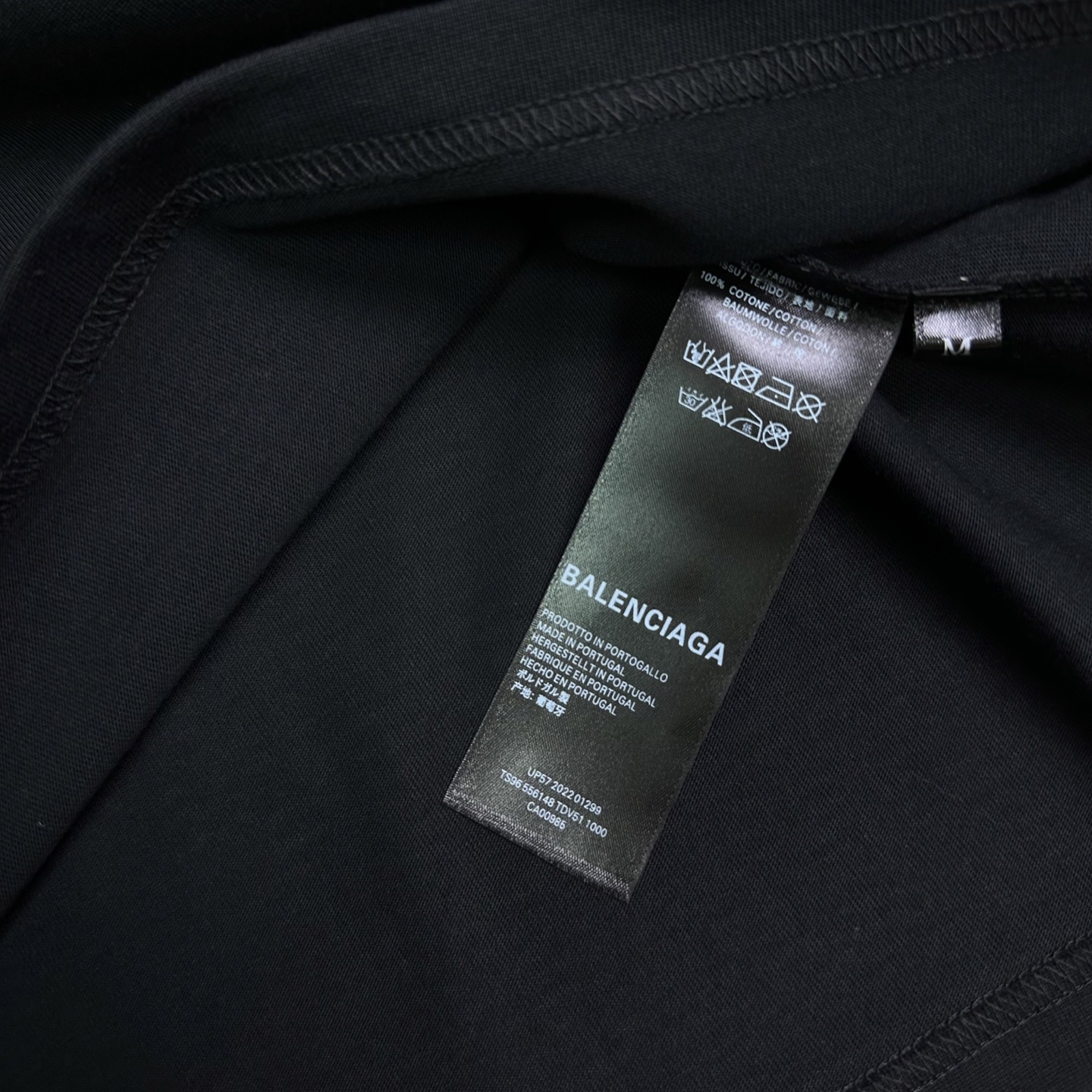 Balenciaga 巴黎世家2026新款蓝色字母印花logo 短袖T恤