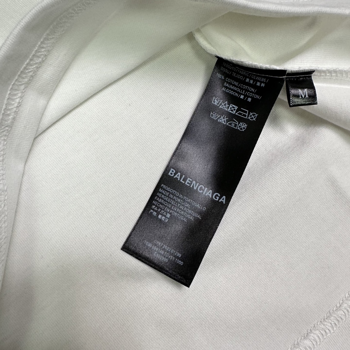 Balenciaga 巴黎世家2026新款蓝色字母印花logo 短袖T恤