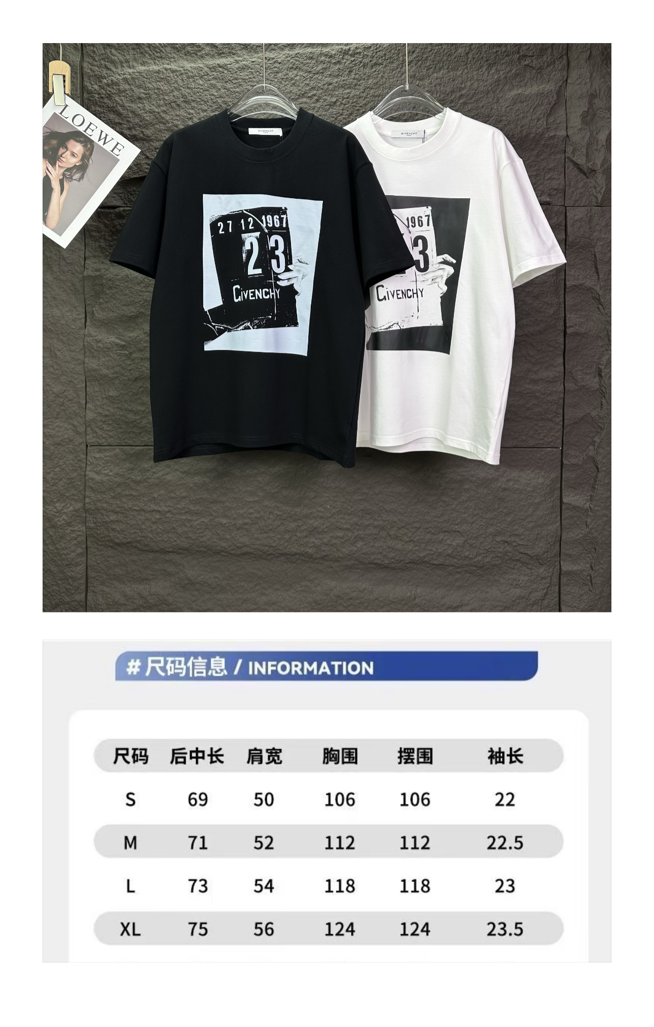Givenchy 纪梵希2026新款字母印花logo 短袖T恤
