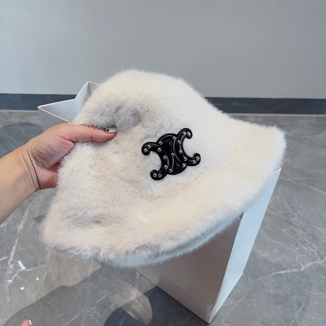 셀린느 토끼털 버킷햇 모자 상세 이미지 2