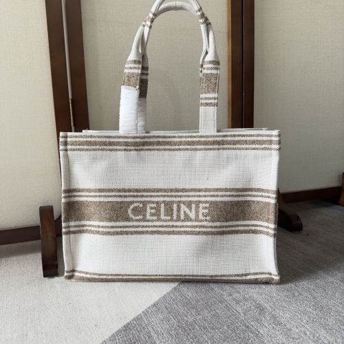Celine Cabas Thais Large Tote Bag in Jacquard Fabric - Spacious & Durable
