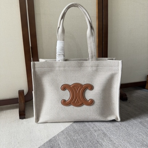 Cabas Thais Large Tote Bag in Celine Jacquard Fabric, Hand and Shoulder Carry 1 Cabas Thais Large Tote Bag in Celine Jacquard Fabric, Hand and Shoulder Carry