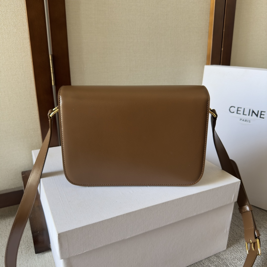 Celine Triomphe Bag: New Classic Crossbody Handbag, Brown Leather 3 i1699015601 9142 2