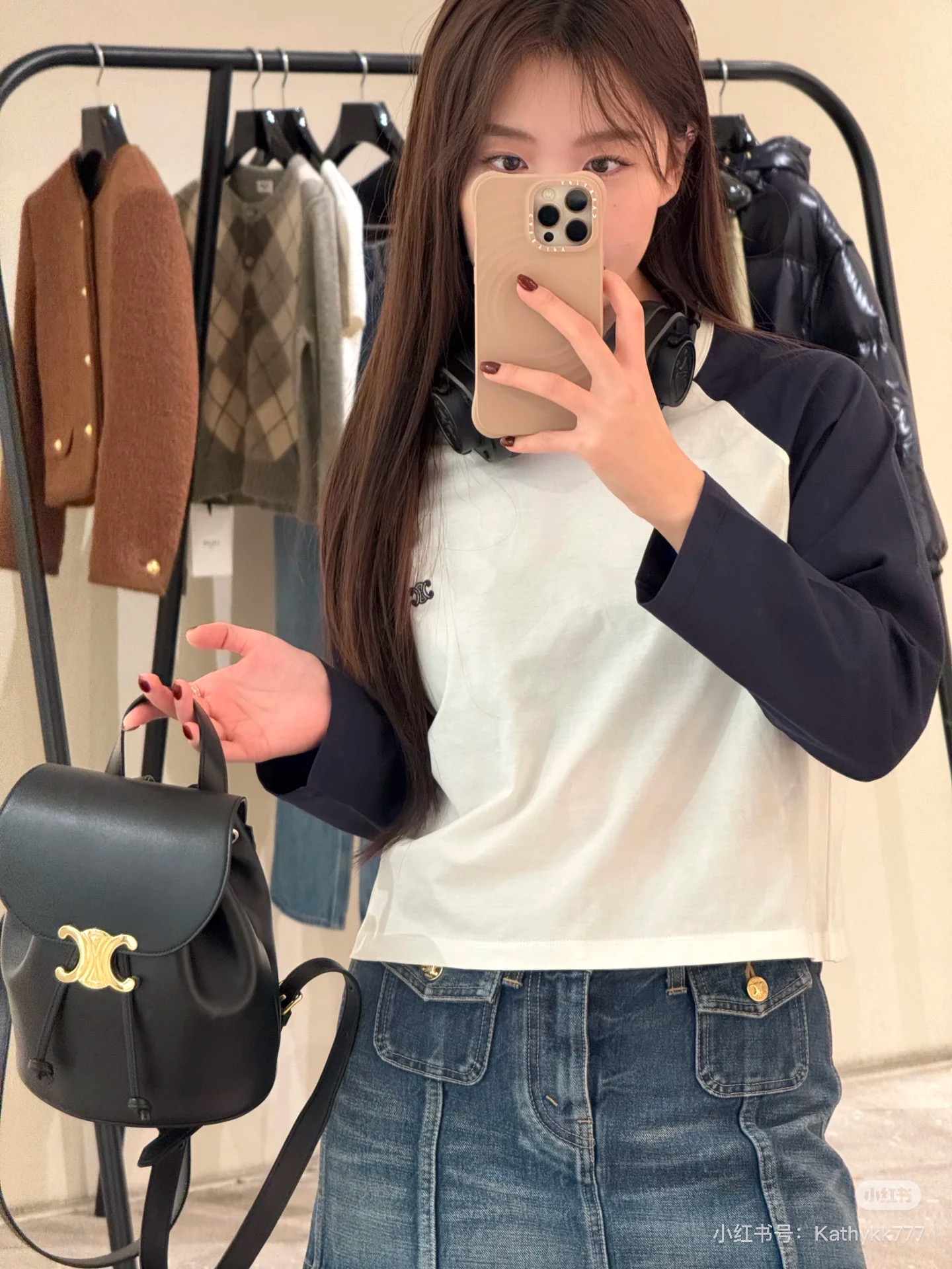 NO:213872,CELINE | BONNIE backpack with rich high-end feel, Celine, celine, celine19860909CELINE | 发财黑金BONNIE双肩包高级感满,赛琳celine,celine,celine,Bag