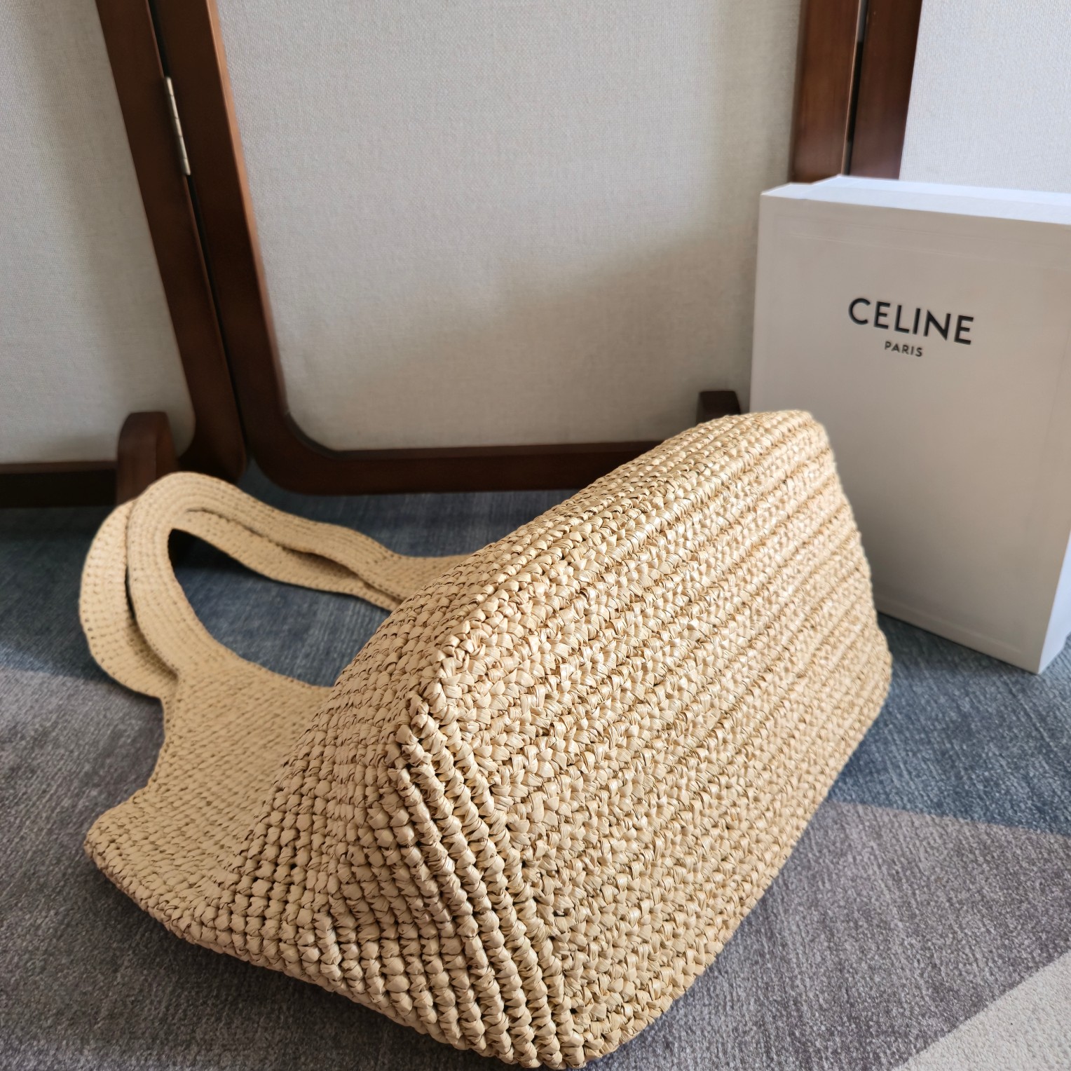 Celine Style Leather Top Handle Bag Lookbook Reference image 2