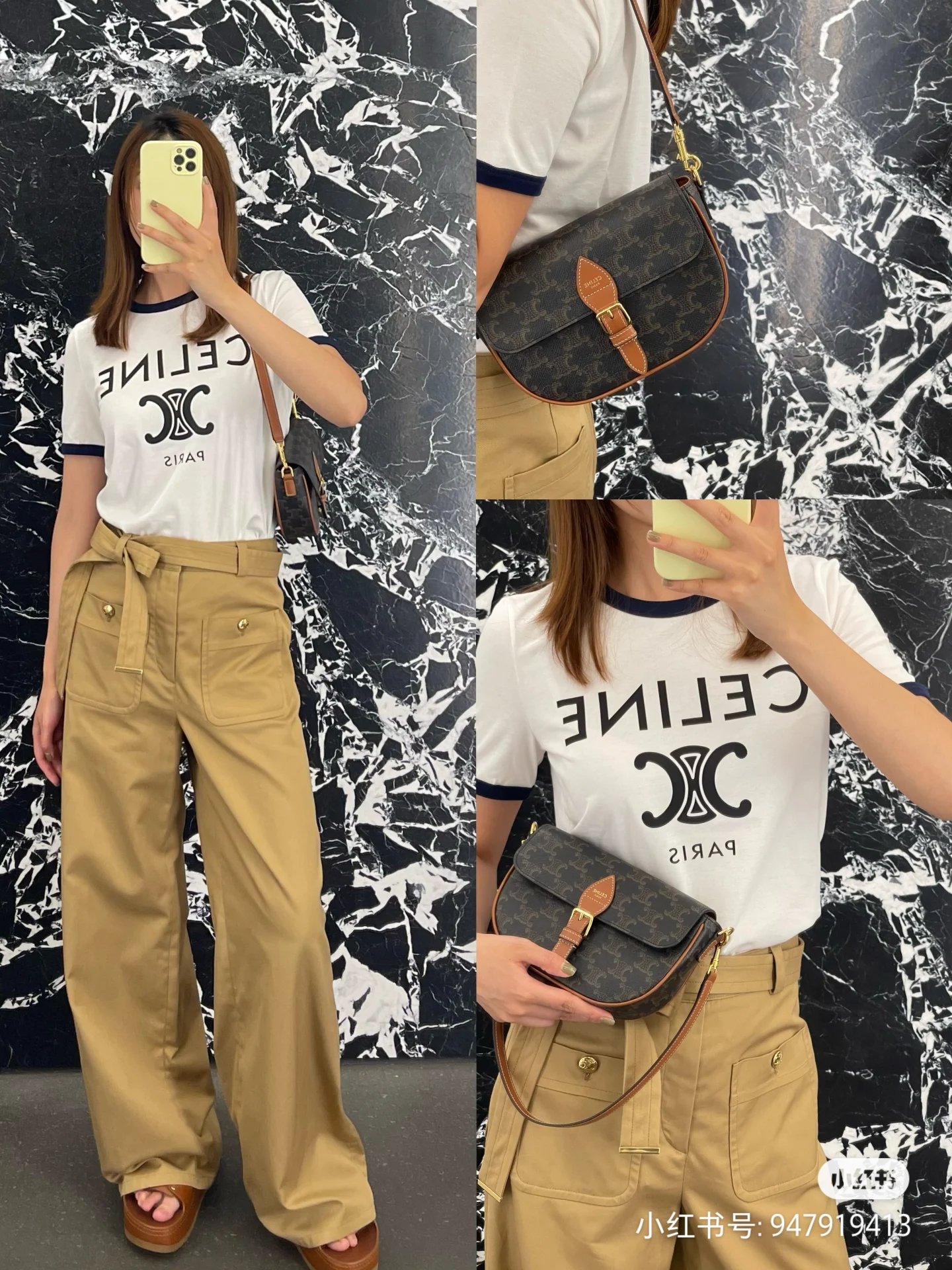 NO:556863,CELINE | 25 new two-back saddle bag can be worn on one shoulder or cross-body, Celine, celine, celine19860909CELINE |25新款两背马鞍包可单肩可斜挎,赛琳celine,celine,celine,Bag