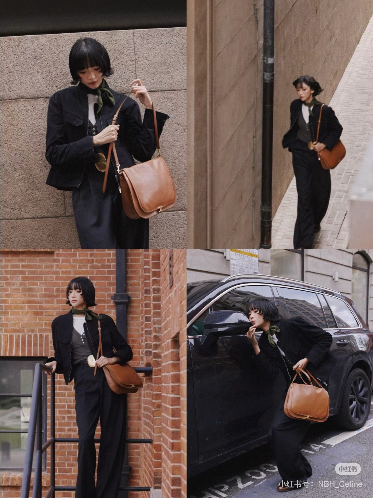 NO:853163,Wearing brown bags~~ adds a lot of points to the autumn and winter look!, Celine [price based on quantity], celine19860909棕色系包包穿搭~~给秋冬look大加分!,赛琳【跑量价】,celine,Bag