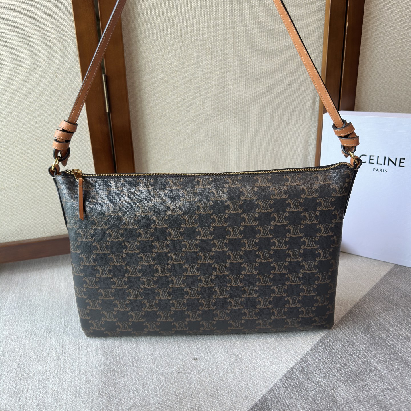 🅰️🅰️ CE DUO ✅ Duo Zipped Borsa ✌️ Triomphe CE Paris 😎 105345 36.5×24×10cm