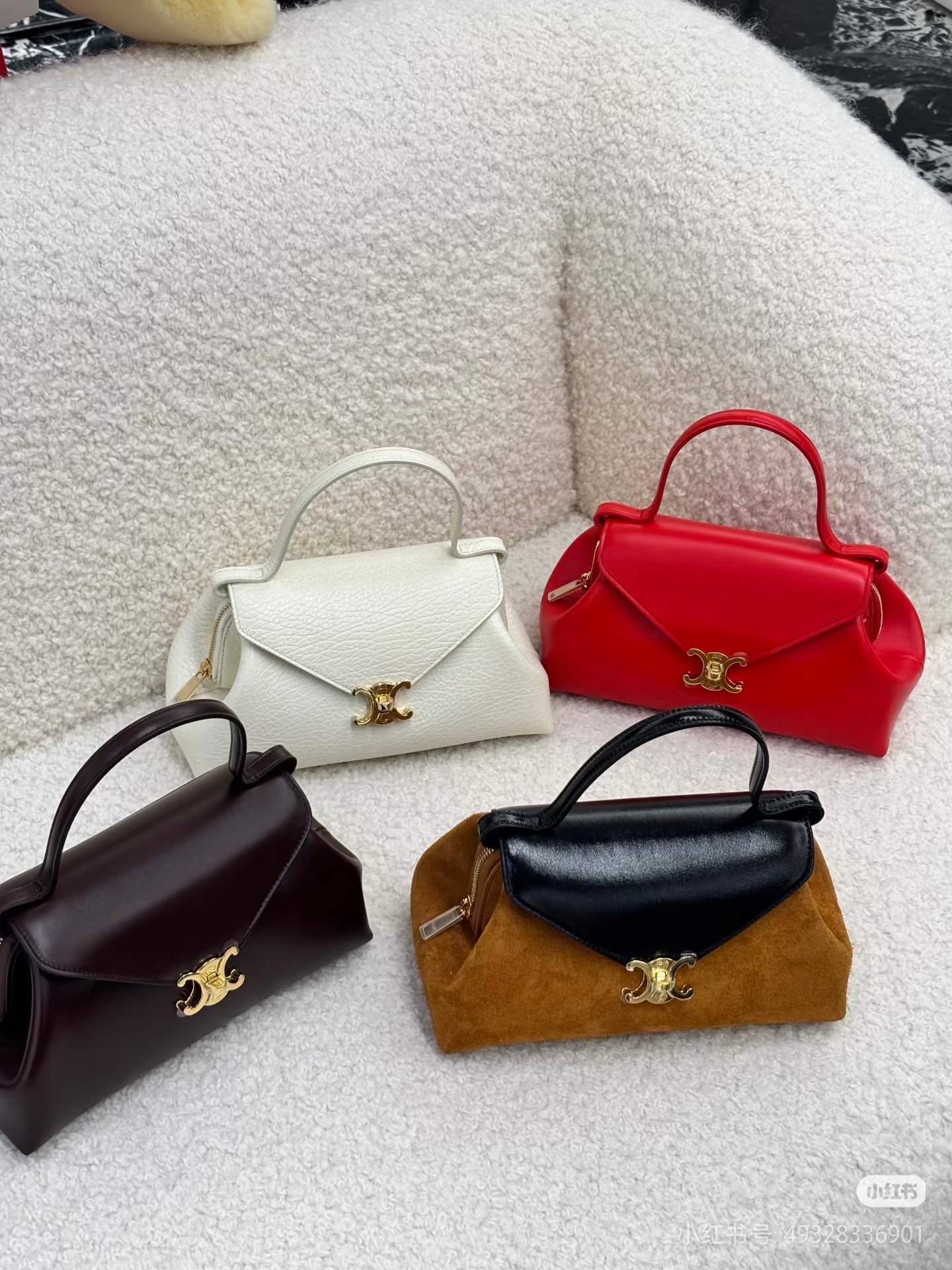 Celine｜26 new winter Arc de Triomphe Fiair armpit bag photo 5