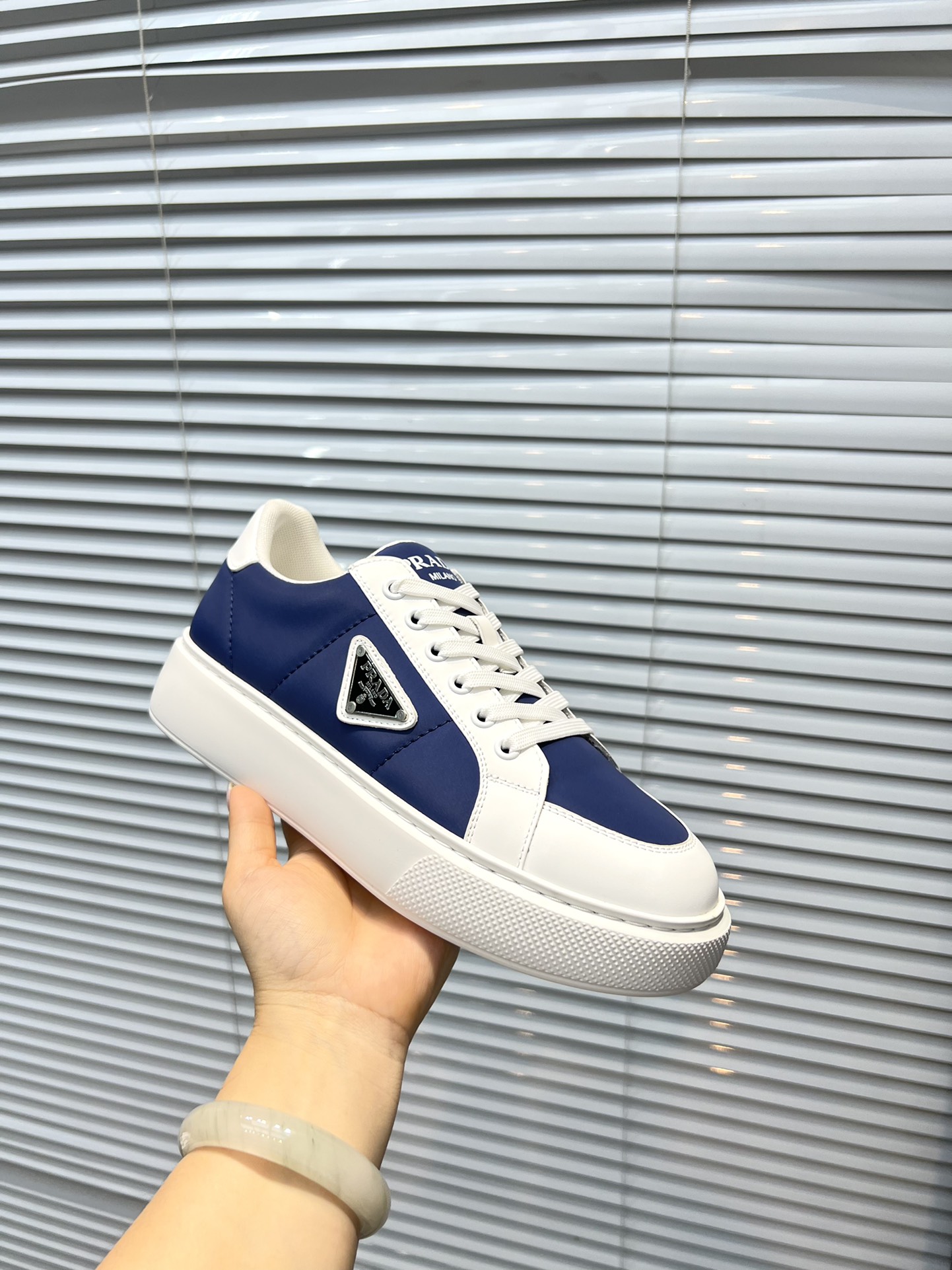 【 PRADA】Prada - Calidad de gama alta - Exterior: Piel de becerro de seda, Tejido de lona de marca, C