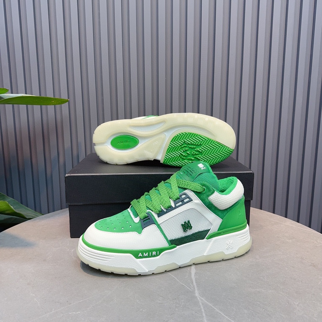 AMIRI Emil Pareja nuevas zapatillas de deporte de la calle alta de hueso formadores capa superior de