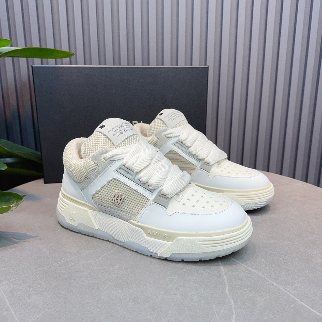 AMIRI Emil Pareja nuevas zapatillas de deporte de la calle alta de hueso formadores capa superior de