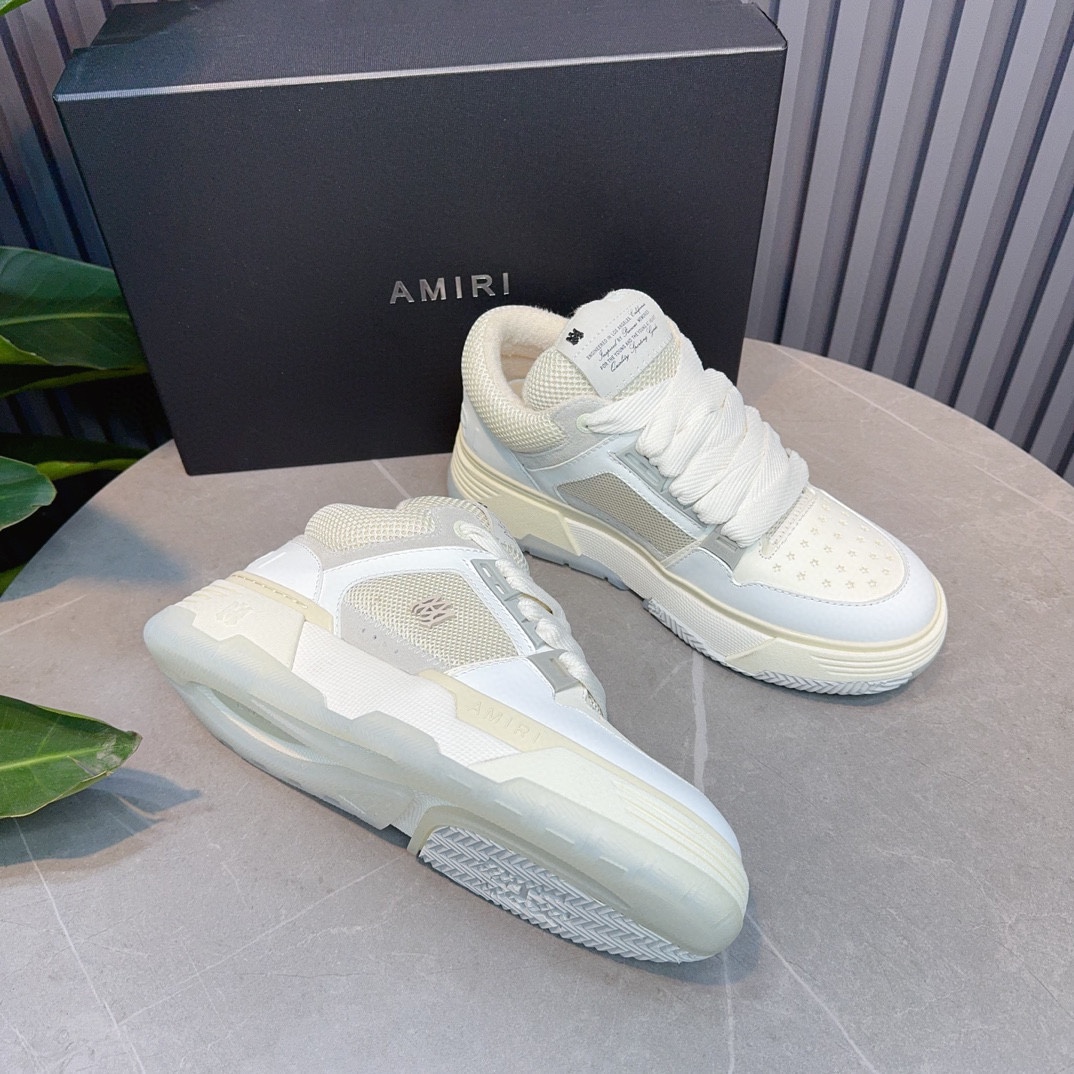 AMIRI Emil Pareja nuevas zapatillas de deporte de la calle alta de hueso formadores capa superior de