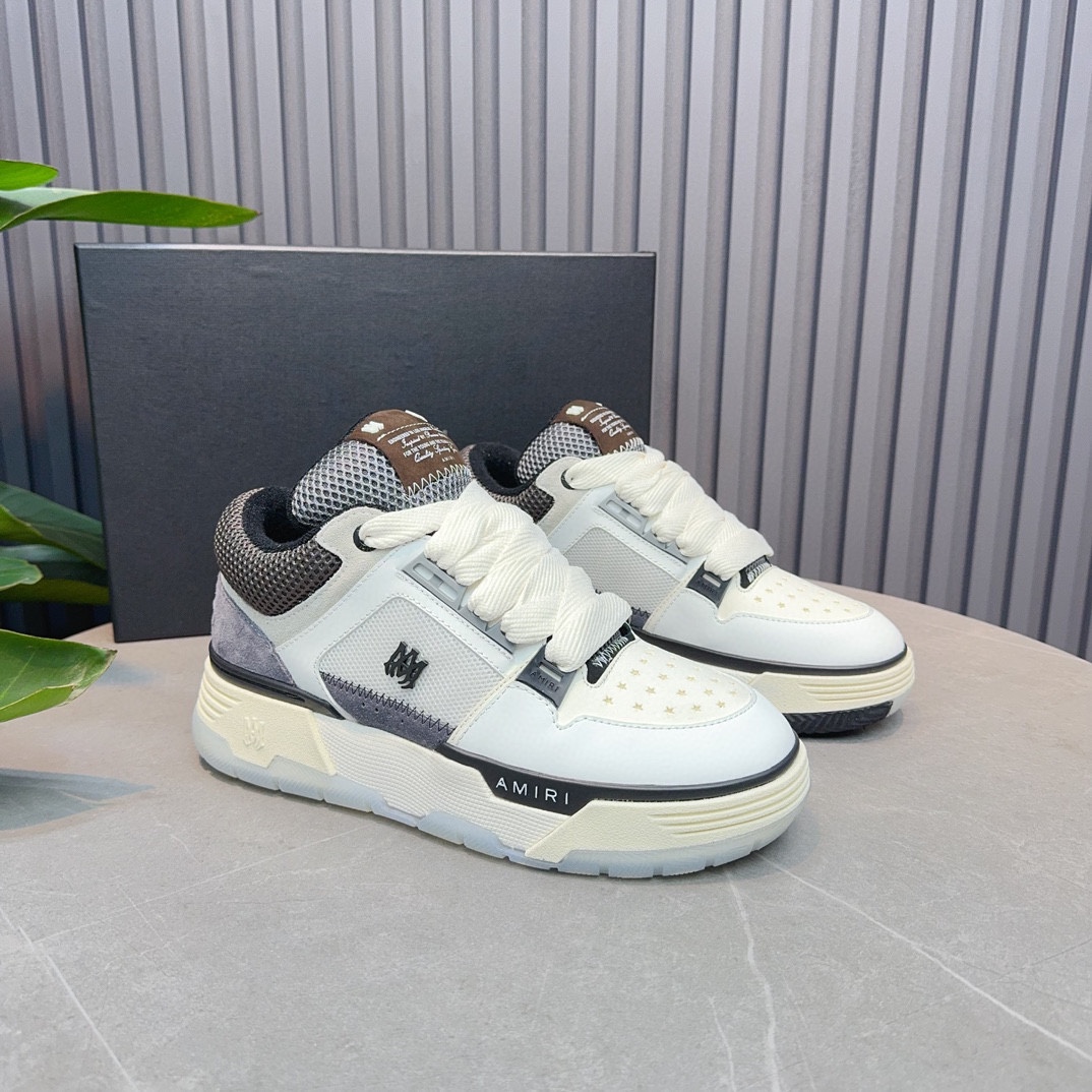 AMIRI Emil Pareja nuevas zapatillas de deporte de la calle alta de hueso formadores capa superior de