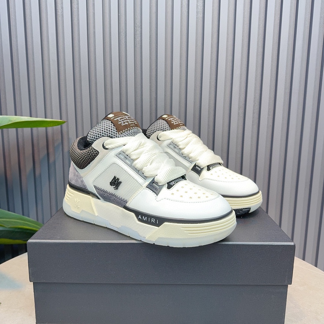 AMIRI Emil Pareja nuevas zapatillas de deporte de la calle alta de hueso formadores capa superior de