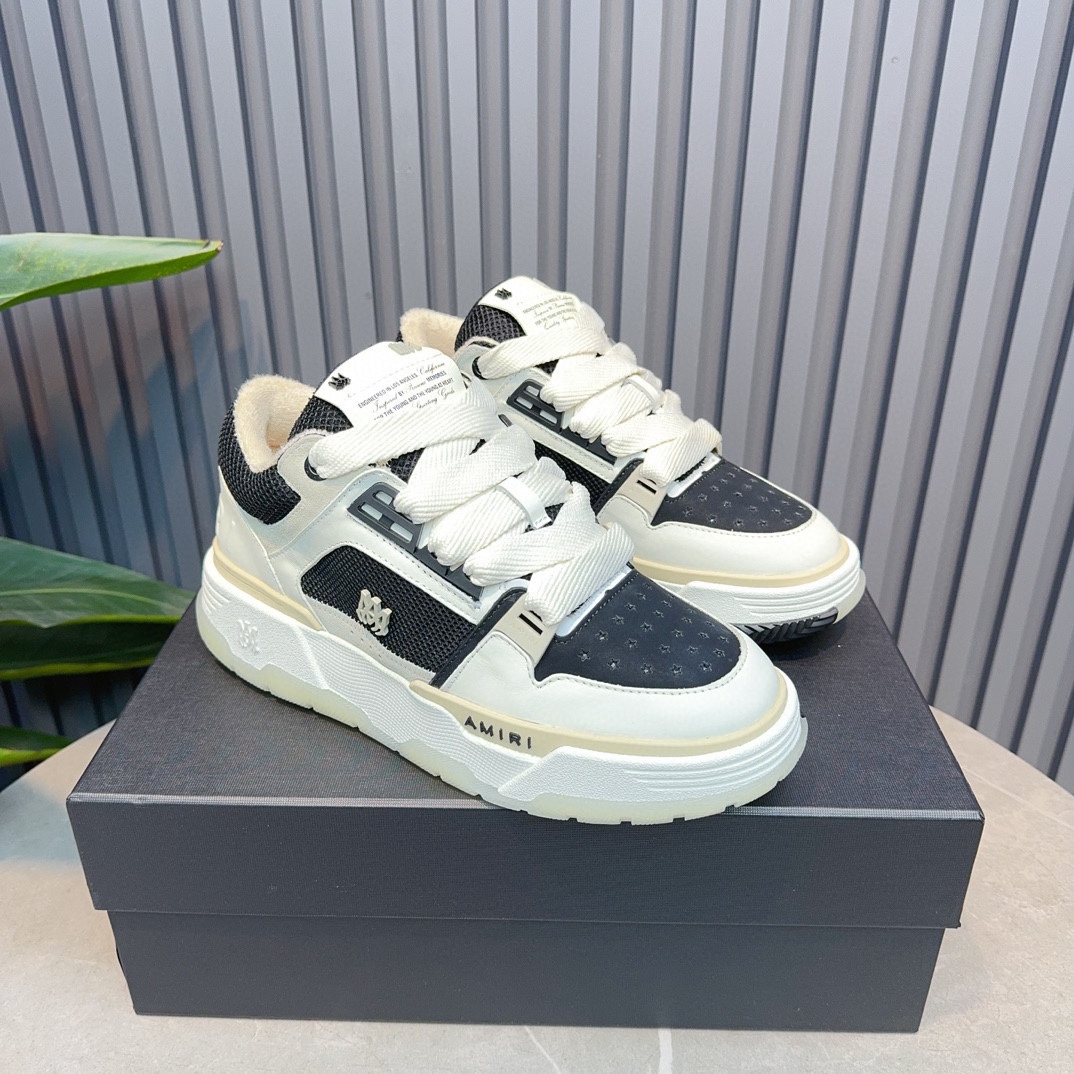 AMIRI Emil Pareja nuevas zapatillas de deporte de la calle alta de hueso formadores capa superior de