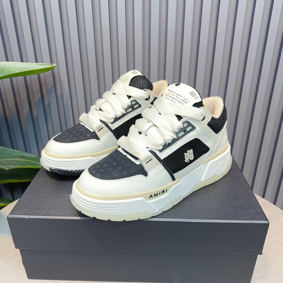 AMIRI Emil Pareja nuevas zapatillas de deporte de la calle alta de hueso formadores capa superior de