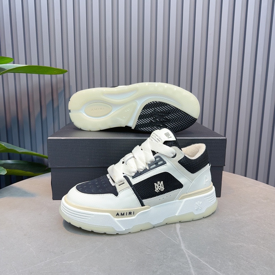 AMIRI Emil Pareja nuevas zapatillas de deporte de la calle alta de hueso formadores capa superior de