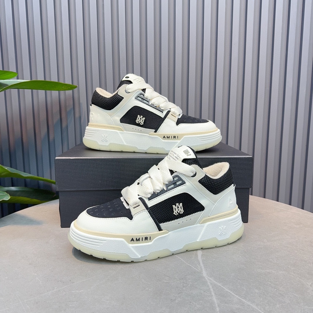 AMIRI Emil Pareja nuevas zapatillas de deporte de la calle alta de hueso formadores capa superior de