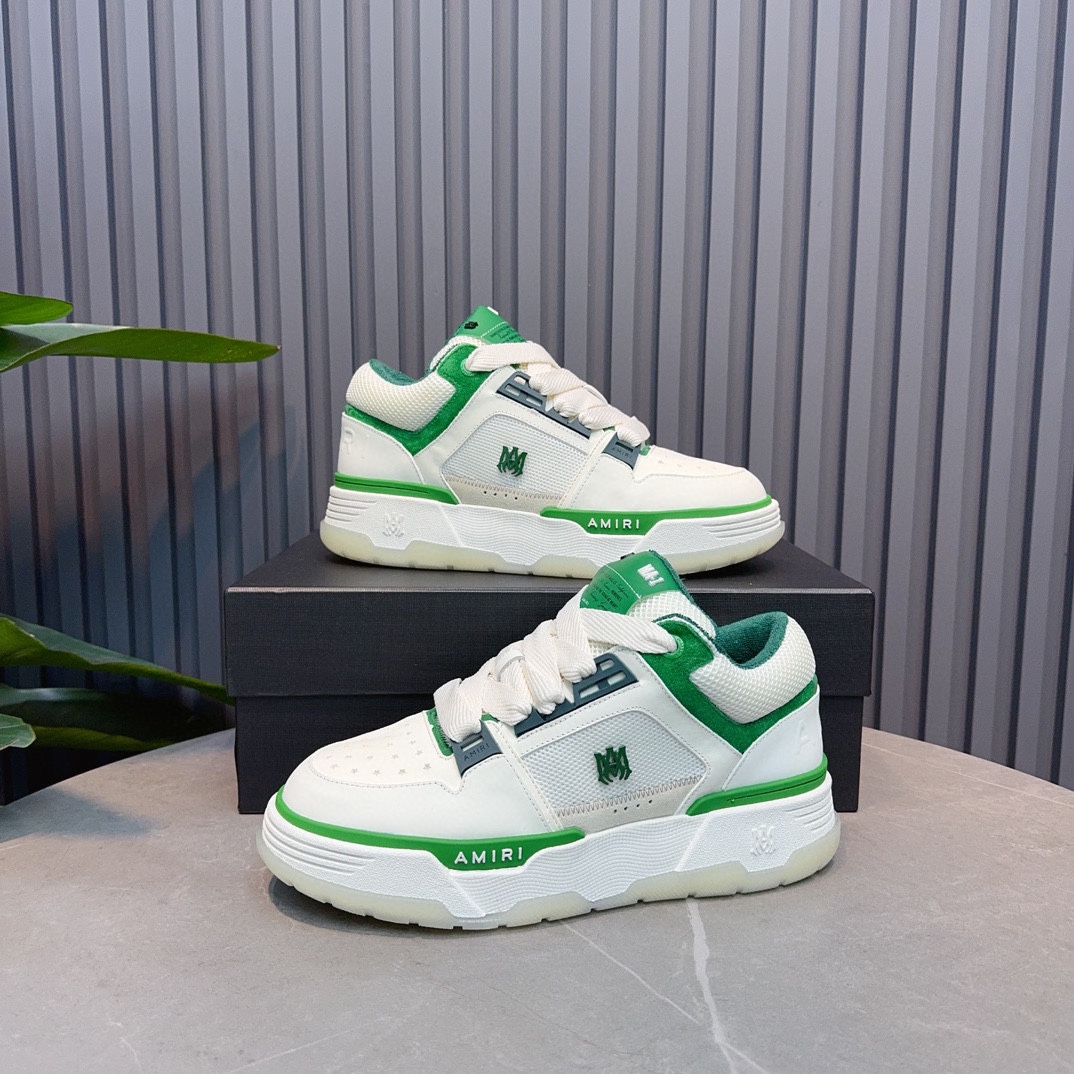 AMIRI Emil Pareja nuevas zapatillas de deporte de la calle alta de hueso formadores capa superior de