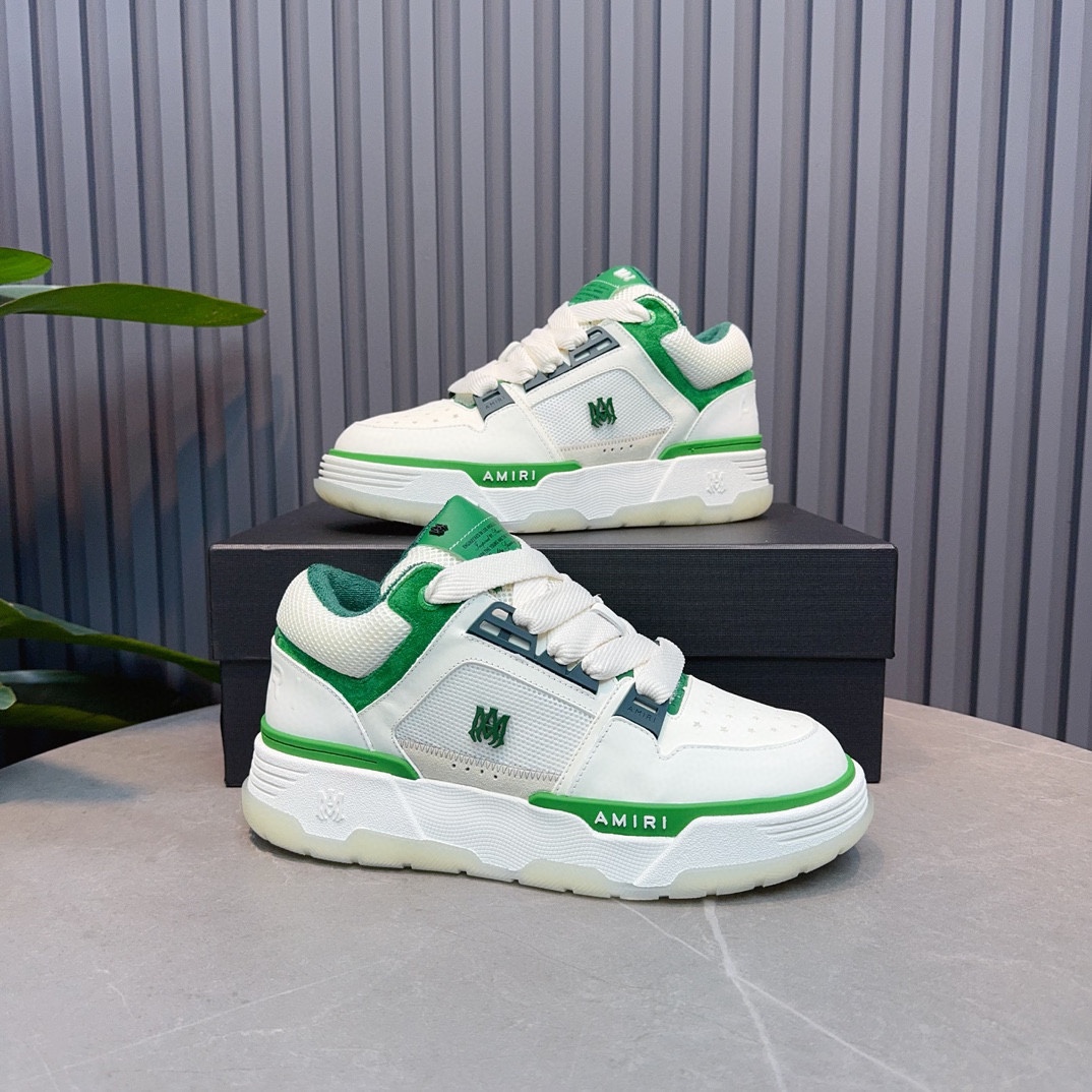 AMIRI Emil Pareja nuevas zapatillas de deporte de la calle alta de hueso formadores capa superior de