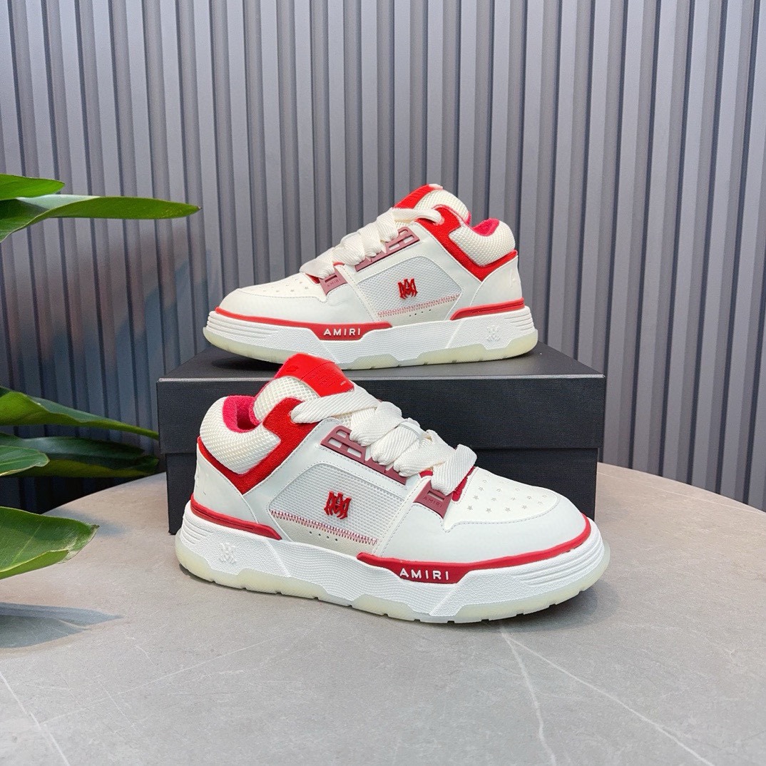 AMIRI Emil Pareja nuevas zapatillas de deporte de la calle alta de hueso formadores capa superior de