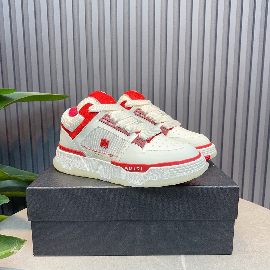 AMIRI Emil Pareja nuevas zapatillas de deporte de la calle alta de hueso formadores capa superior de