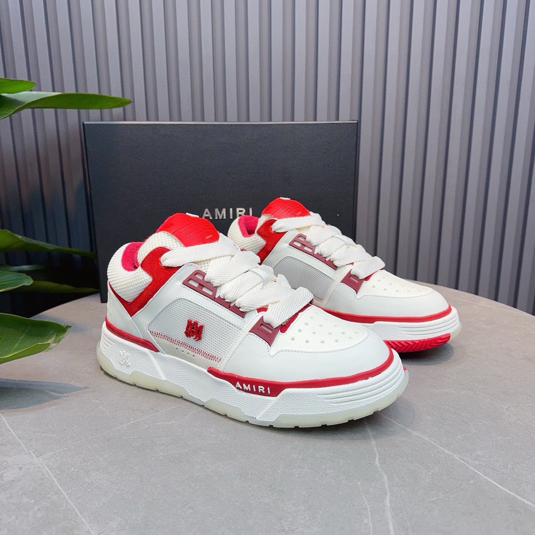 AMIRI Emil Pareja nuevas zapatillas de deporte de la calle alta de hueso formadores capa superior de