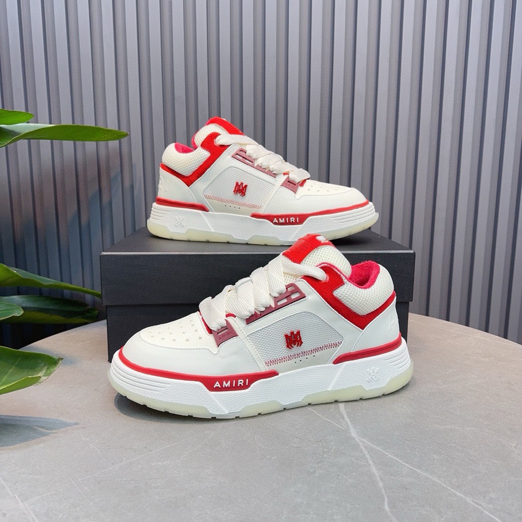 AMIRI Emil Pareja nuevas zapatillas de deporte de la calle alta de hueso formadores capa superior de