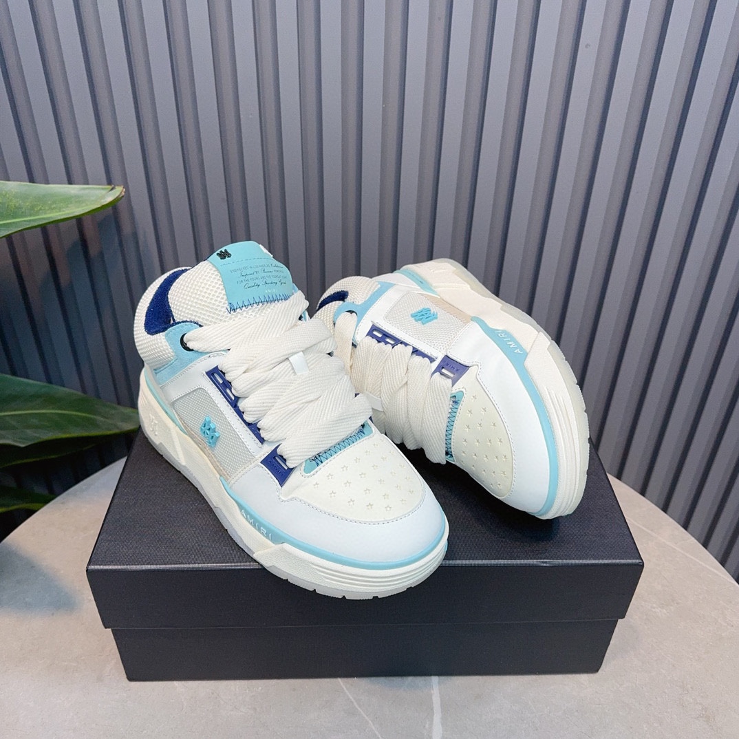AMIRI Emil Pareja nuevas zapatillas de deporte de la calle alta de hueso formadores capa superior de