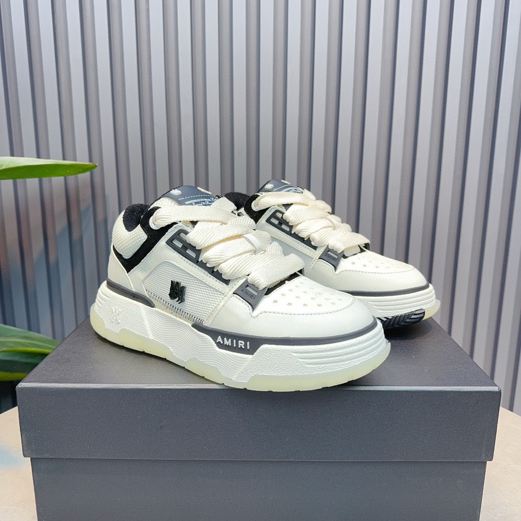 AMIRI Emil Pareja nuevas zapatillas de deporte de la calle alta de hueso formadores capa superior de