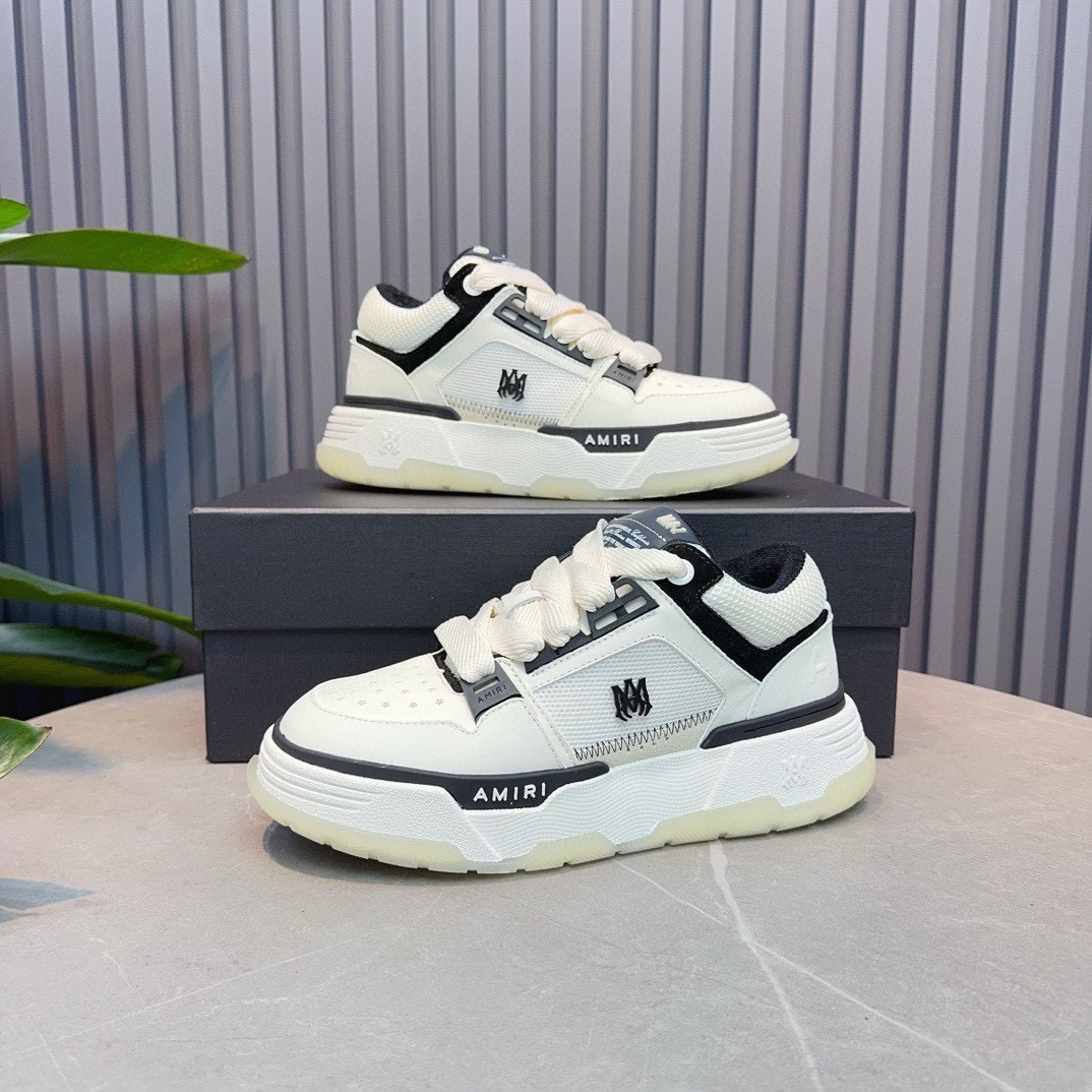 AMIRI Emil Pareja nuevas zapatillas de deporte de la calle alta de hueso formadores capa superior de