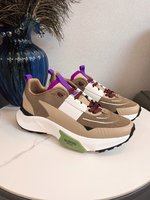 Online
 Valentino Shoes Sneakers High Quality Customize
 Splicing Unisex Genuine Leather Spring Collection Casual