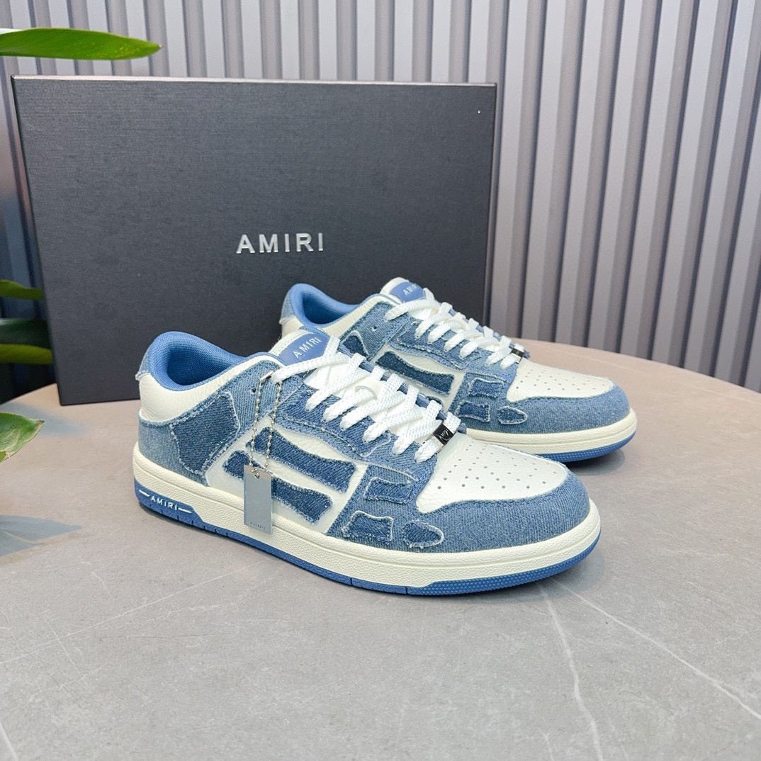AMIRI Emile Explosivo Pareja Zapatos de hueso. Desde Los Ángeles, la marea de la calle alta marca ex