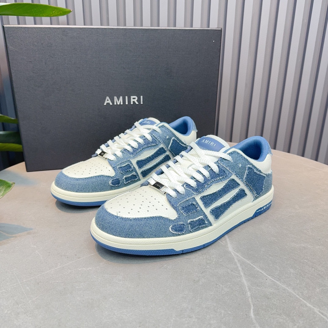 AMIRI Emile Explosivo Pareja Zapatos de hueso. Desde Los Ángeles, la marea de la calle alta marca ex