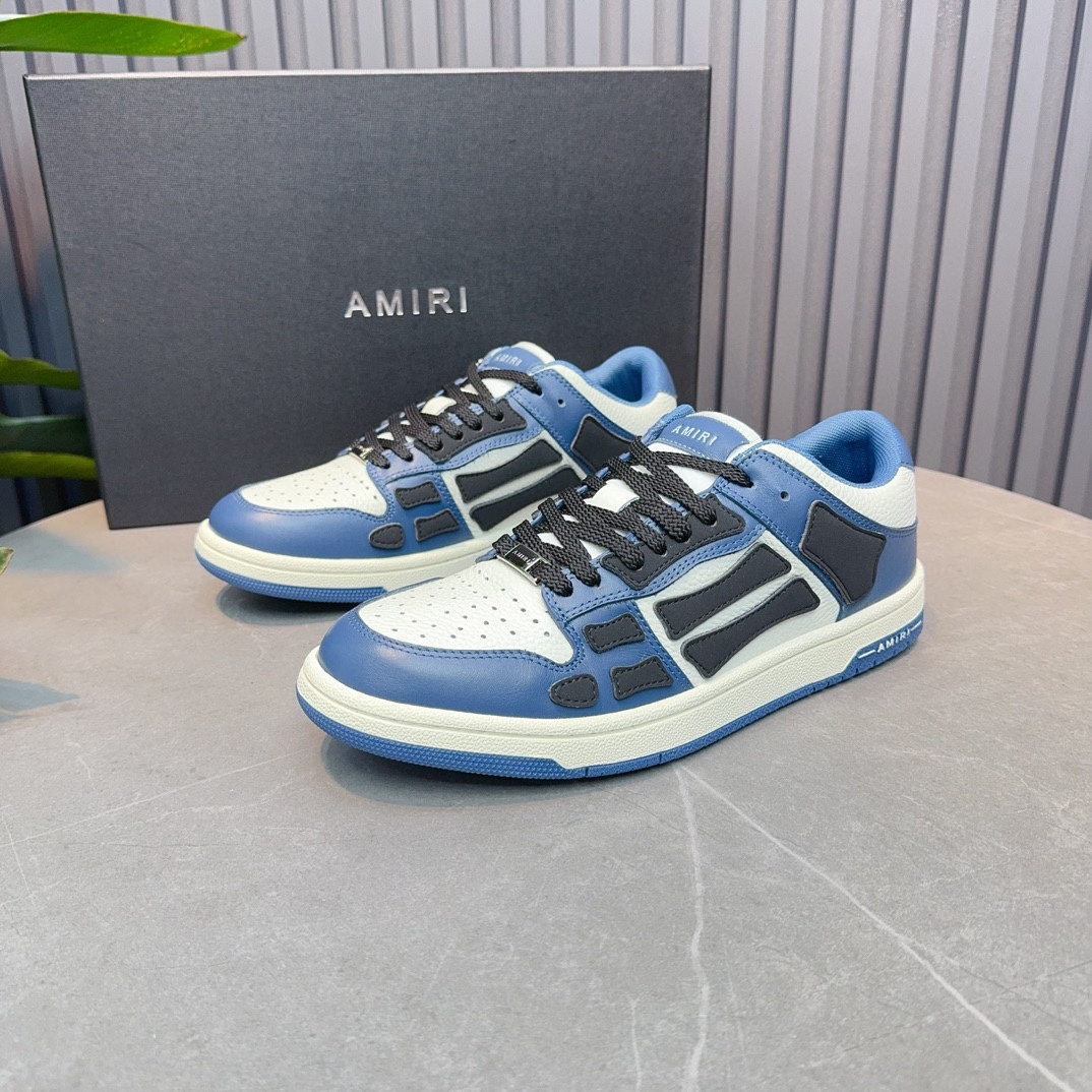 AMIRI Emile Explosivo Pareja Zapatos de hueso. Desde Los Ángeles, la marea de la calle alta marca ex