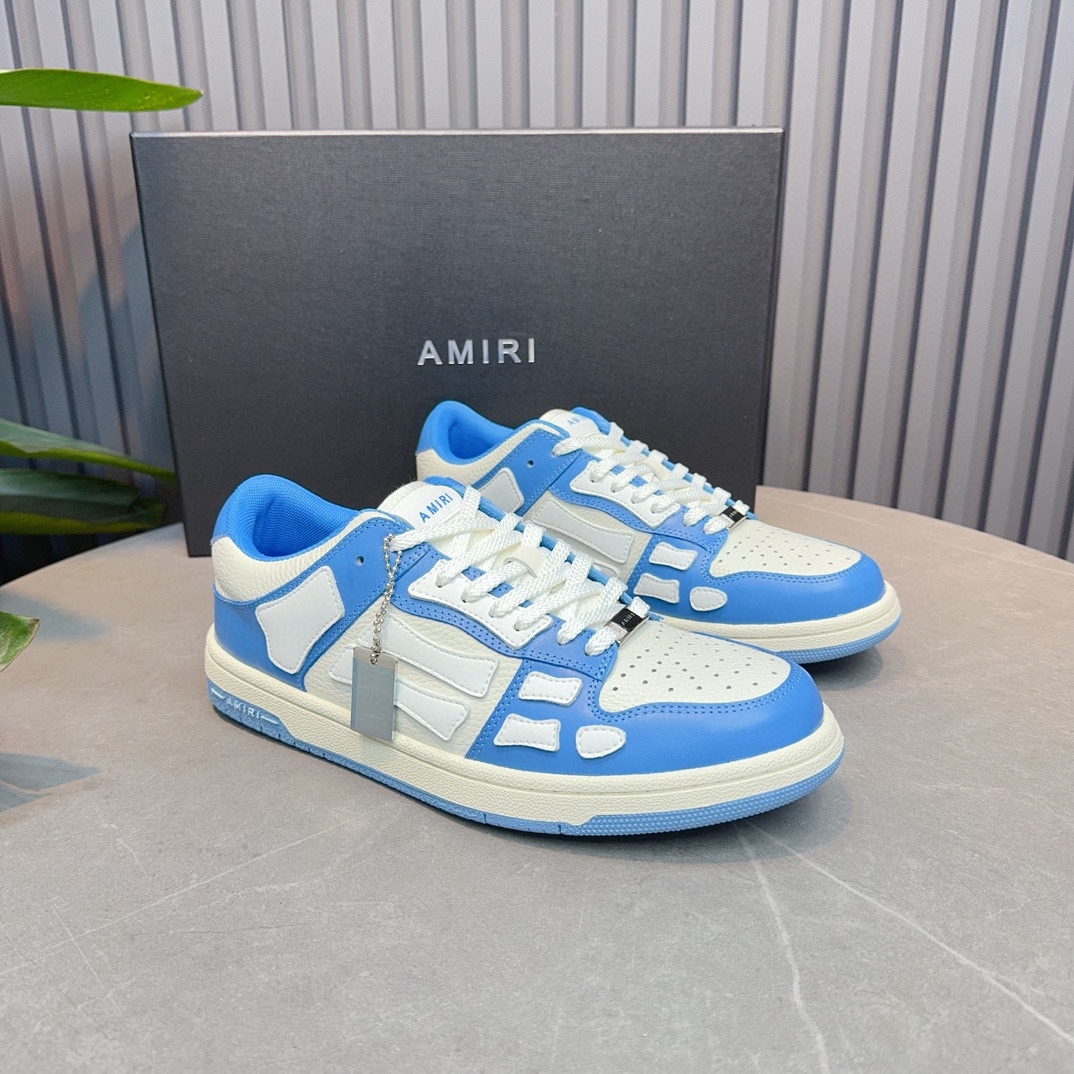 AMIRI Emile Explosivo Pareja Zapatos de hueso. Desde Los Ángeles, la marea de la calle alta marca ex