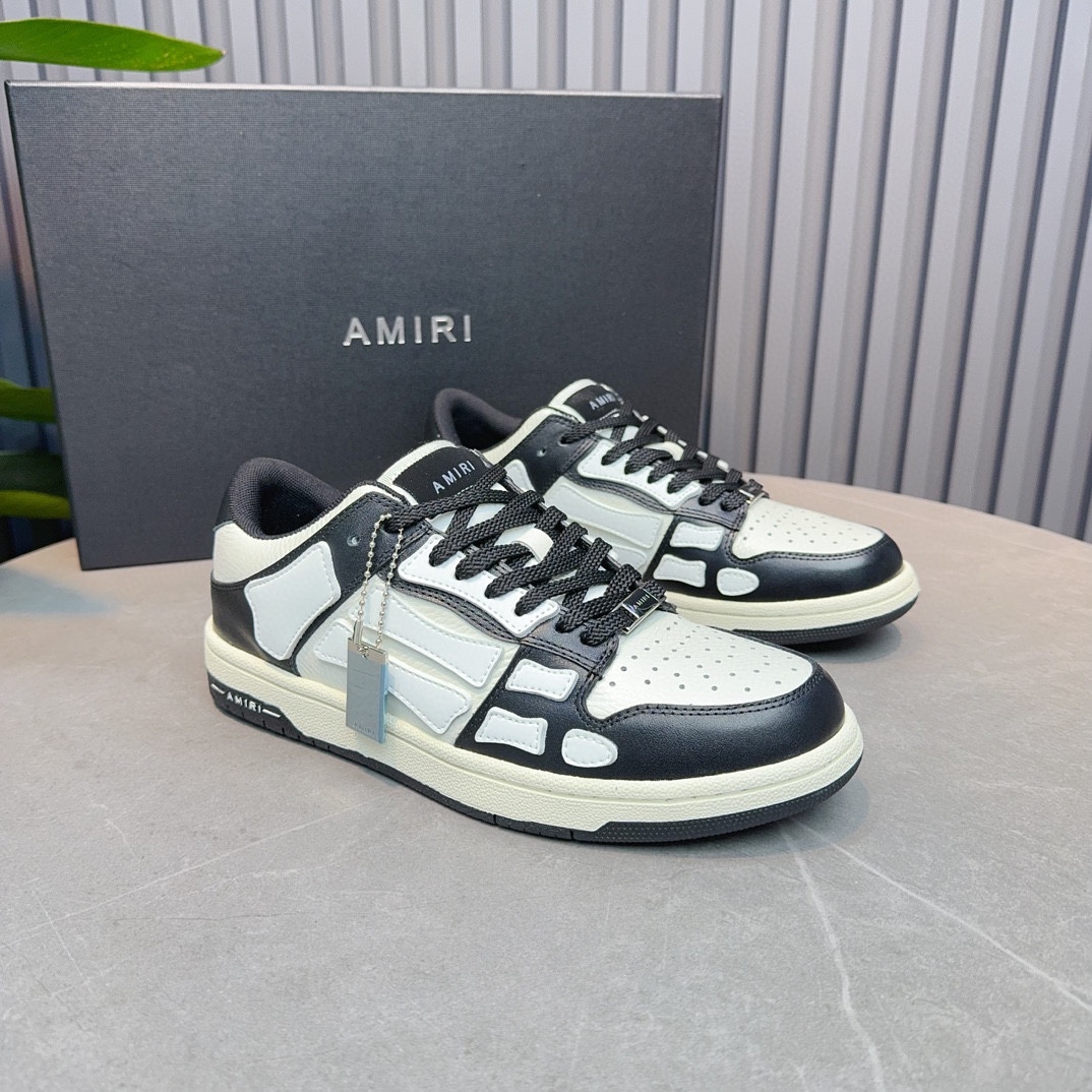 AMIRI Emile Explosivo Pareja Zapatos de hueso. Desde Los Ángeles, la marea de la calle alta marca ex