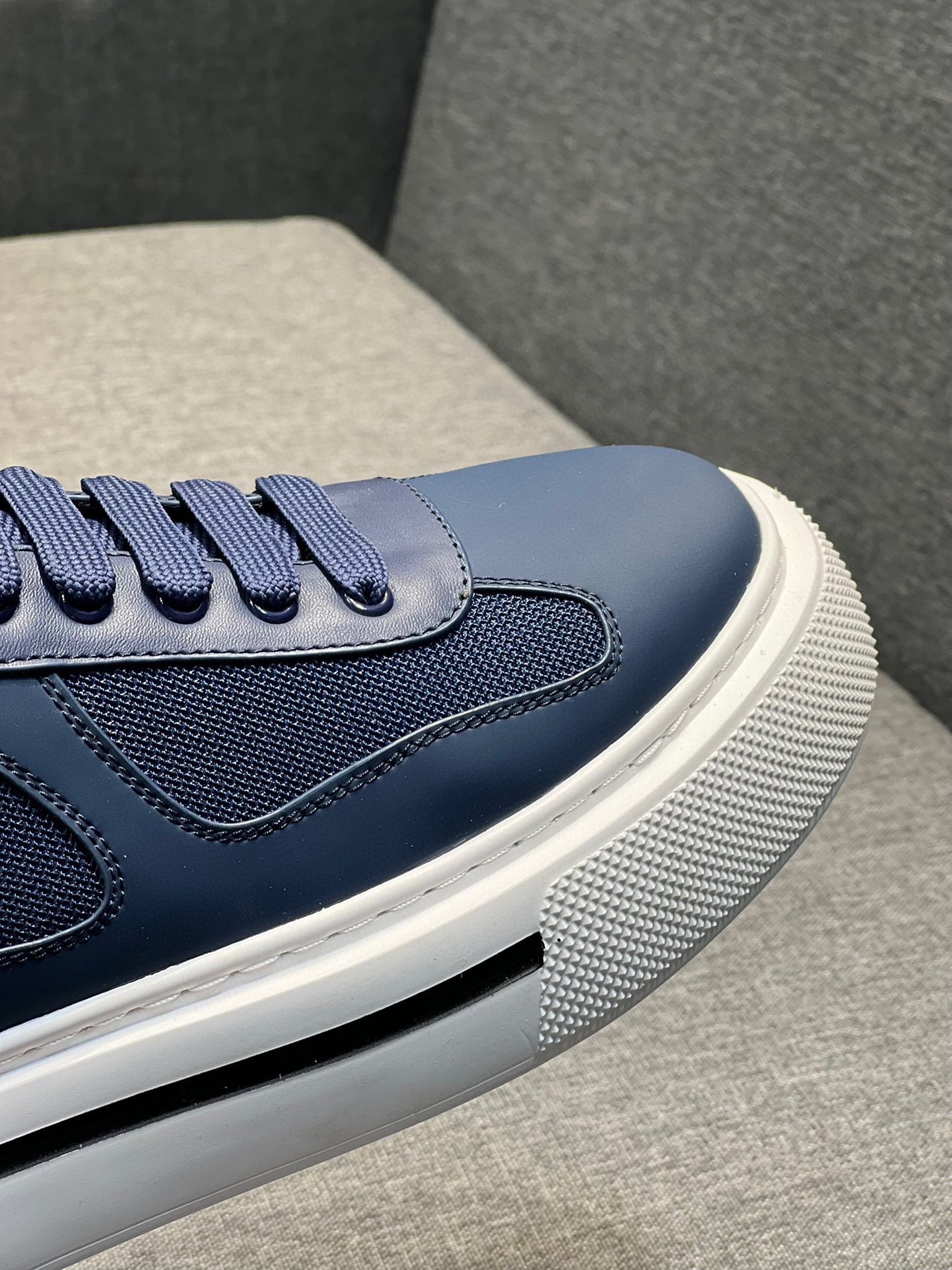 [PRAD*Prada] contra pop zapatos de los hombres, el sitio web oficial 1:1 producción, tejido importad