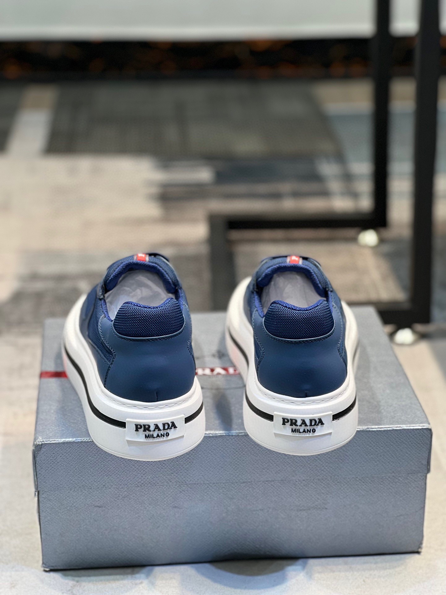 [PRAD*Prada] contra pop zapatos de los hombres, el sitio web oficial 1:1 producción, tejido importad