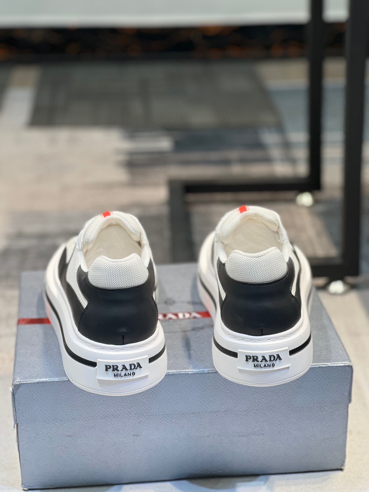 [PRAD*Prada] contra pop zapatos de los hombres, el sitio web oficial 1:1 producción, tejido importad