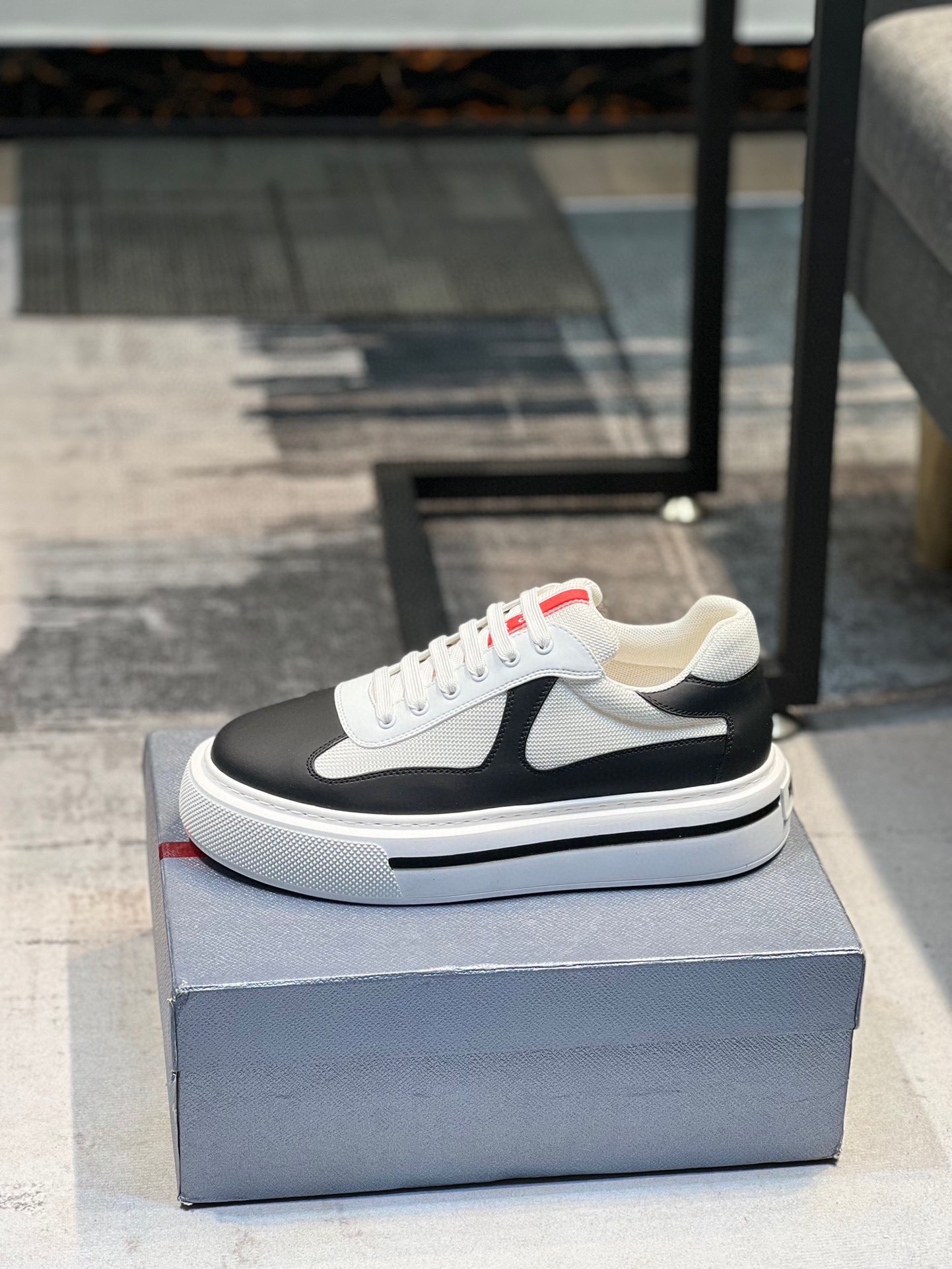 [PRAD*Prada] contra pop zapatos de los hombres, el sitio web oficial 1:1 producción, tejido importad