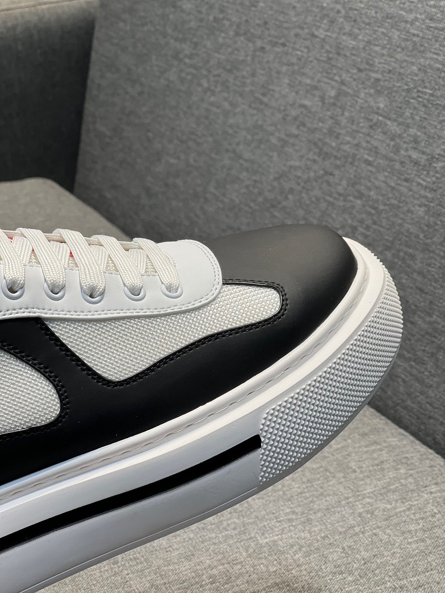 [PRAD*Prada] contra pop zapatos de los hombres, el sitio web oficial 1:1 producción, tejido importad