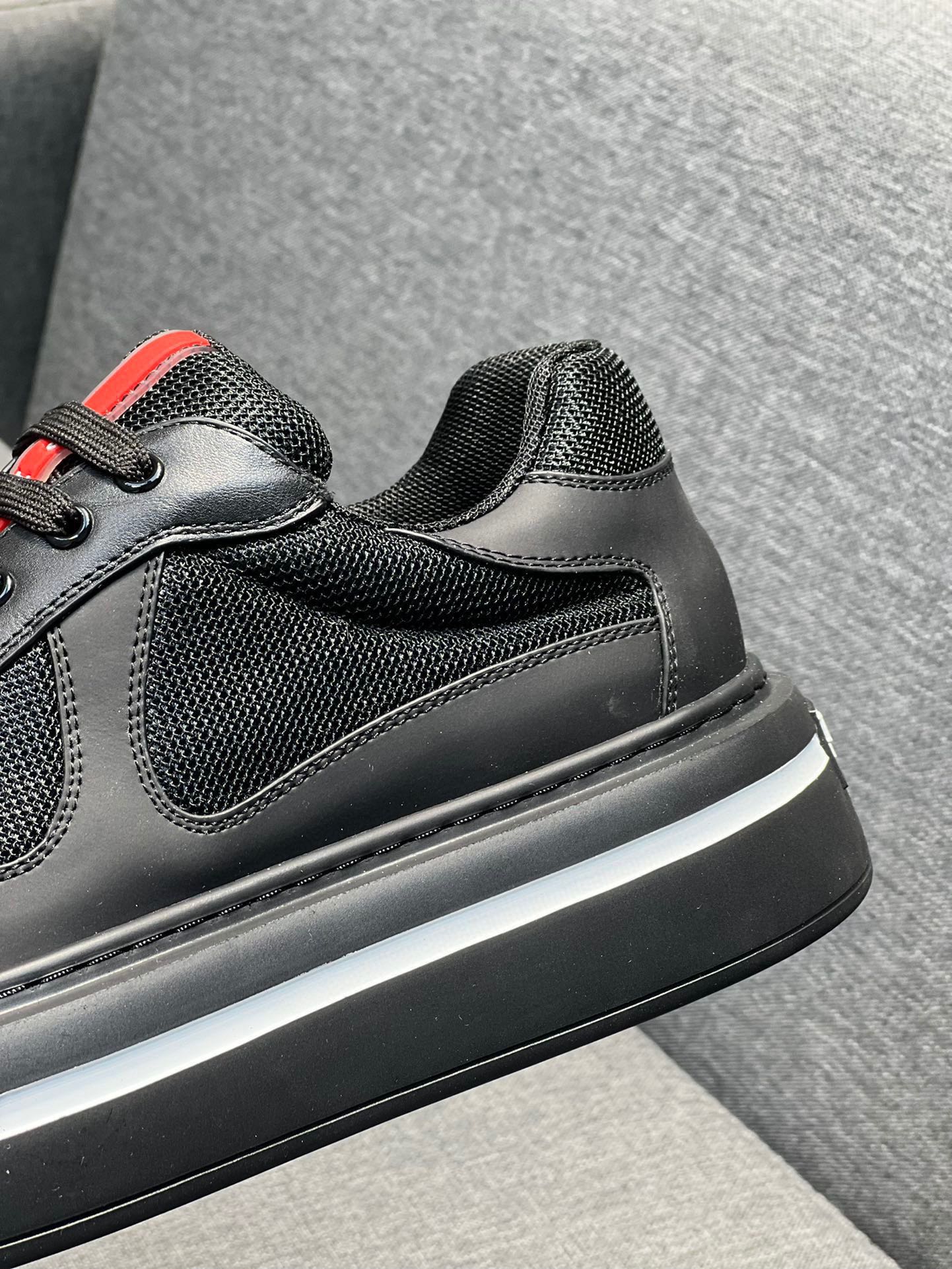 [PRAD*Prada] contra pop zapatos de los hombres, el sitio web oficial 1:1 producción, tejido importad