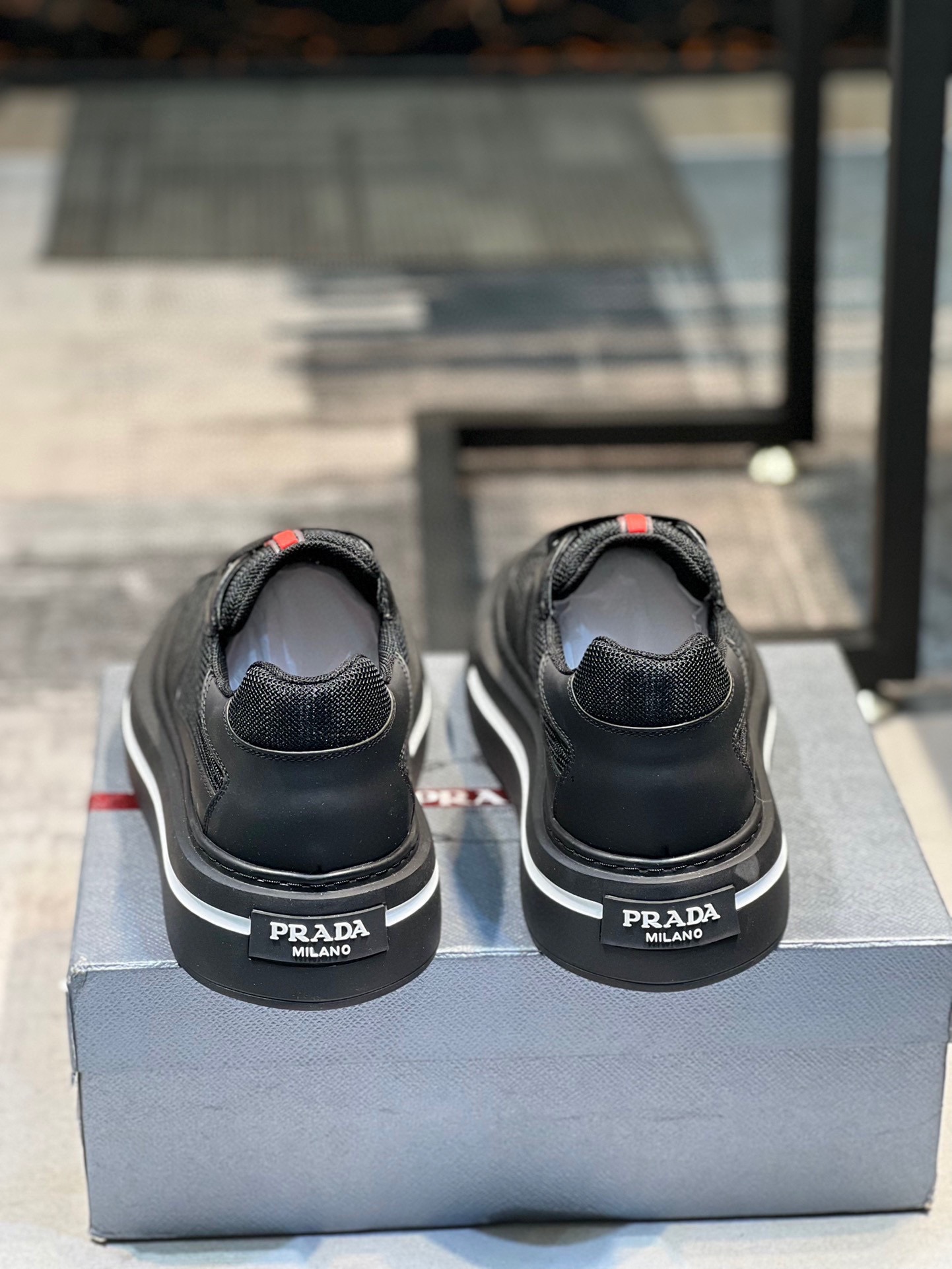 [PRAD*Prada] contra pop zapatos de los hombres, el sitio web oficial 1:1 producción, tejido importad