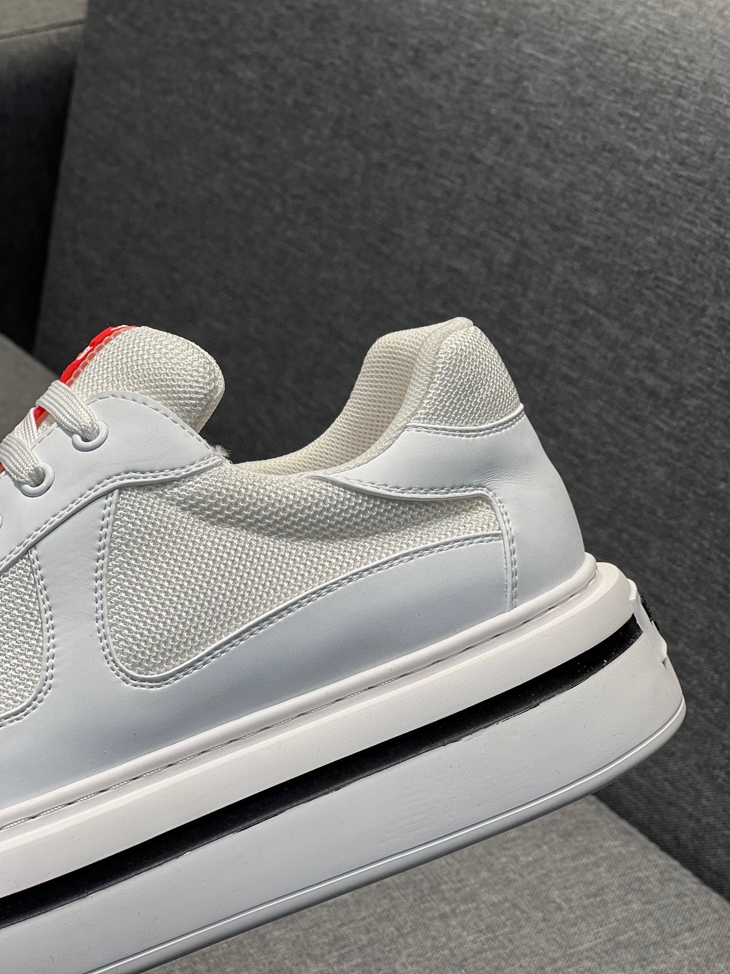 [PRAD*Prada] contra pop zapatos de los hombres, el sitio web oficial 1:1 producción, tejido importad