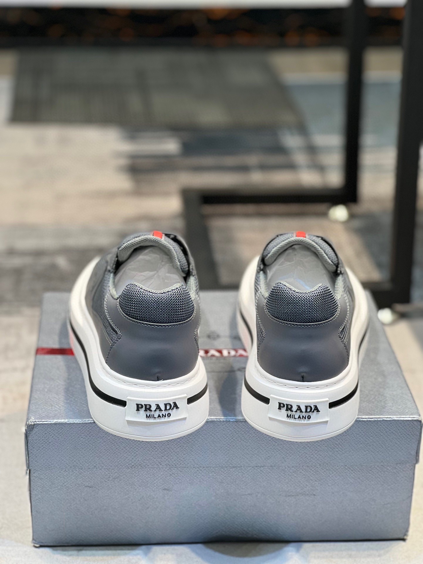 [PRAD*Prada] contra pop zapatos de los hombres, el sitio web oficial 1:1 producción, tejido importad