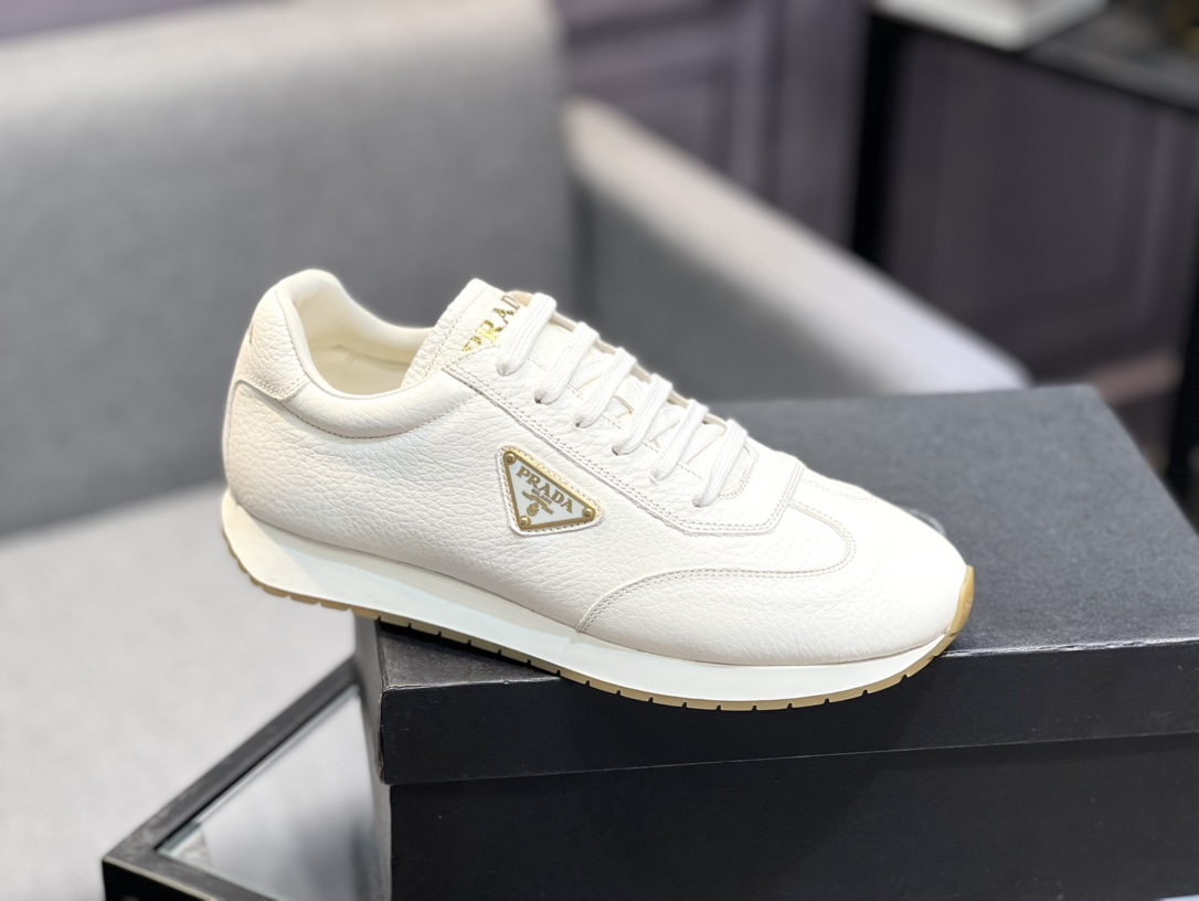 2024ss-Nuevo PRADA (Prada) alto contador sincronizado listado nueva pareja zapatos casuales correa f