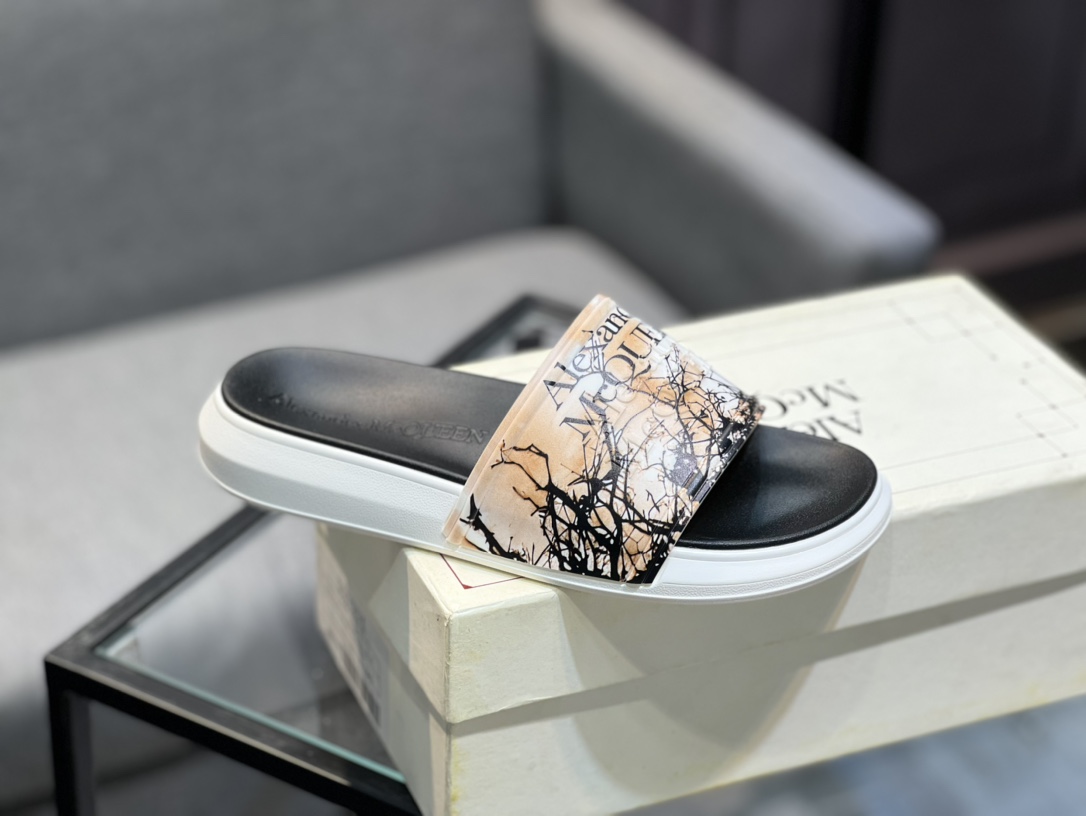 (precio real) - McQueen.MQ nueva pareja colorida zapatillas envió la suela original modelo privado, 