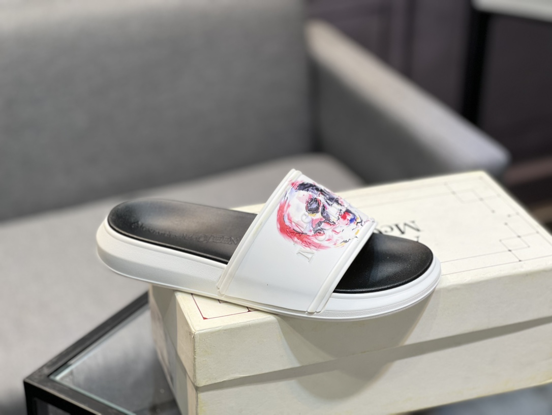 (precio real) - McQueen.MQ nueva pareja colorida zapatillas envió la suela original modelo privado, 